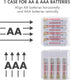 Tenergy 10 Pack Plastic Storage Case for AA/AAA Batteries (Batteries sold separately)
