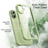 JETech 17 6.3-Inch, Case for iPhone Shockproof Phone Bumper Cover, Solid Color Matte TPU Frame, Anti-Scratch Clear Back