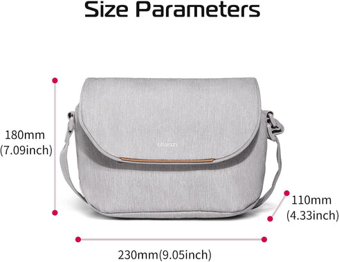 ULANZI 3L Professional SLR/DSLR Camera Bag, Beige Gray, 9.1x4.3x7.1in, Lightweight Splash-Proof Polyester for Sony