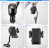 SOAIY 3-in-1 Cigarette Lighter Car Mount - Dual USB 3.1A Charger with Adjustable Gooseneck & 360° Rotating Cradle