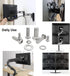 TV Mount Hardware Kit, Universal VESA Screws for TV and Monitor Mounts, 24pcs M4 M6 M8 Stainless Steel Screws