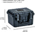 MEIJIA Portable All Weather Waterproof Camera Case with Foam, Fits Drones and Camera Equipment, 10.62 x 9.68 x 6.87