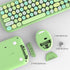 MOFII Wireless Keyboard and Mouse Combo, 2.4GHz Retro Typewriter Keyboard and Cute Mouse for Windows