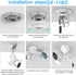 XLTTYWL Nest Flood Light Camera Outdoor Eave Mount Bracket, ABS Protective Case for Google Nest Cam with Floodlight