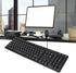 SUNGOOYUE Wired Keyboard, 104 Keys USB Interface Arabic Keyboard, ABS Office Keyboard for Desktop Computers (Black)