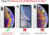 Ownest iPhone X/XS Case for Clear Flowers Pattern Frosted PC Back 3D Floral Girls Woman Soft TPU Bumper