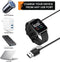 Charging USB Cable (2 Pin Magnetic) for Smart Watch Bluetooth Devices, Black (Size- 2.8 mm– 2 Pack)