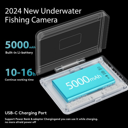 220 4.3" 5000mAh 65ft (65FT) FourQ Underwater Fishing Camera, Ultra-Wide Angle Video Fish Finder with HD LCD Monitor