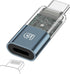 Male USB-C to Female Lightning Charger Adapter, 2-in-1 100W PD Charging + Data Sync for iPhone 15 Pro Max