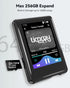 tokemisc 64GB MP3 5.3, Mp3 Mp4 256GB Player with Bluetooth Full Touch Screen Music Player Built-in Speaker,FM