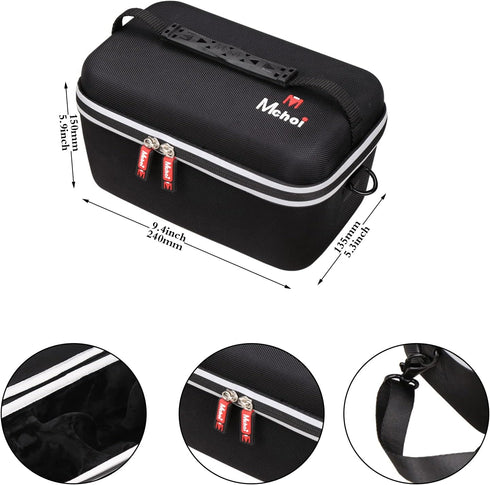 Mchoi Camera Case for Canon EOS Rebel T7 DSLR and 18-55mm Lens, Waterproof Shockproof Travel Protective Case