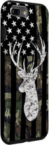 Camouflage American Flag Deer Hunting Whitetail Buck Case for iPhone 7 Plus/8 Plus
