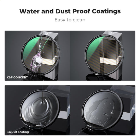 K&F Concept 58mm Gold Streak Effect Lens Filter (2mm) Anamorphic Optical Glass Light Flare Effect for Camera Lens