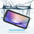 Lanhiem Samsung Galaxy A54 5G Case, IP68 Waterproof Dustproof, Rugged Full Body Shockproof Phone Cover, Black