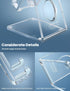 Lamicall Clear Cell Phone Stand, Transparent Phone Dock for Desk, Acrylic Office Accessories, Suitable for 4-8'' iPhone