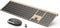 Vssoplor Wireless Keyboard and Mouse Combo, 2.4GHz Rechargeable Quiet Full-Size Set for Windows, Laptop, PC