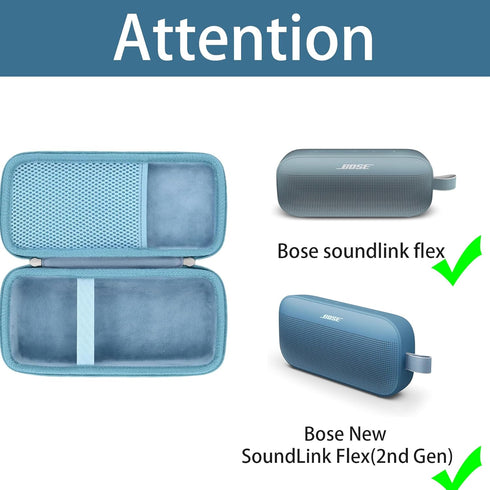 Khanka Hard Travel Case Replacement for Bose New SoundLink Flex (2nd Gen) Bluetooth Portable Speaker (Blue)