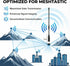 Meshnology 915MHz 10dBi 40cm V3 V4 32 (2PCS,Black) Meshtastic LoRa Antenna High Gain, Long Range SMA Male Omni Whip