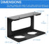 Under Desk Laptop Mount, 3 inches Tall Aluminum Holder Rack for Laptop MacBook Dell OptiPlex PS4 & More