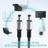 HIEbee 5.5x2.1mm DC Male to Male Aluminum Alloy Extension Cord, Power Adapter Cable, for LED Strip, Surveillance