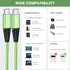 USB C to USB C Charger Cable 4-Pack 10ft Fast Charging Nylon Braided 60W (5A) Type C Cable for Phone 15/15 Pro/15