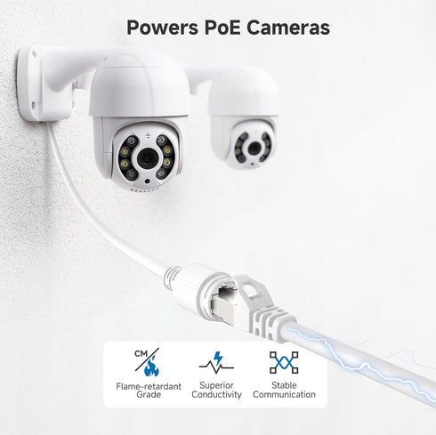 10Gbps 6A 50ft, 6A Cat6A Cable Matters Snagless Shielded Cat Ethernet Cable - Cat Cable, Cord, Ethernet Cord, White