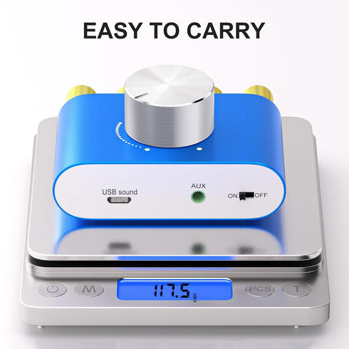 Facmogu F900S 160W Mini Bluetooth 5.0 Power Amplifier, 2 Channel Stereo Hi-Fi Digital Amp