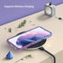 ULAK Clear Glitter Case for Samsung Galaxy S21 5G, Sparkly Soft TPU Bumper Bling Cover for Women Girls - Blue+Purple