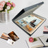Lineco Folio Storage Box, 23.5x30.5x1.75 in, Clamshell Design with Metal Edge, Archival Boxboard for Organizing Photos,