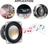 DWEII 6Pcs 2" 4Ohm 3W Full Range Audio Speaker Stereo Woofer Loudspeaker