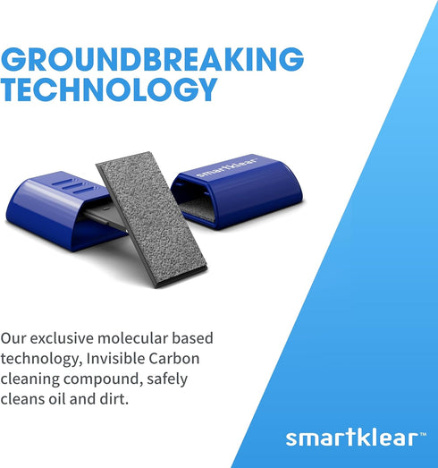 SmartKlear Smart Phone Screen Cleaner, Compatible with iPhones, Androids, Carbon Microfiber Tech, Injected Blue