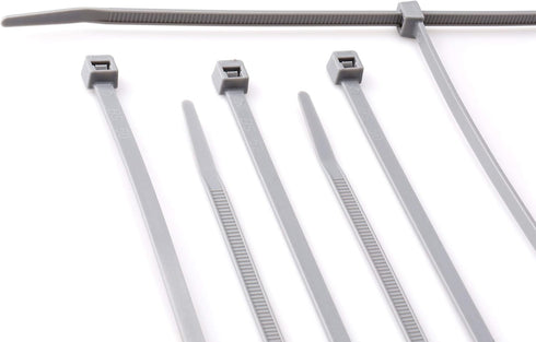 THE CIMPLE CO 7 inch Strong Grey Nylon Zip Ties, 100 Pack, Indoor and Outdoor Rated