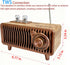 YIONGTAF AUX/USB/TF/MP3 Retro Portable Rechargeable FM Radio Bluetooth Speaker with Dual Speaker Stereo, Player, TWS