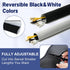 Neoprene Cable Management Sleeve - 10ft (120 inch), 1.5 inch, Velcro Cuttable Cord Organizer for TV USB PC