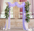 Lavender Wedding Arch Draping Fabric, 29" x 20FT Sheer Drapes for Ceremony, Arbor, Stairs Swag Decoration