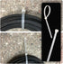 KOOWIN 200 Pack Bulk Small 6 inch Nylon Plastic Cable Zip Ties Wire Wraps in White