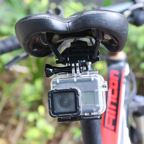 D&F 2Pcs Bicycle Saddle Rail Mount CNC Alloy Bike Camera Mount for GoPro Hero, SJCAM, YI Campark and Other Action