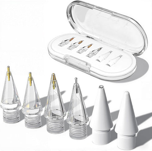BCAVME Upgraded Replacement Tips for Apple Pencil Pro/1st Gen/2nd Gen/USB-C with Storage Case,