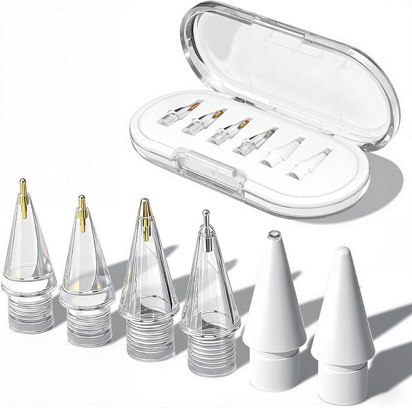 BCAVME Upgraded Replacement Tips for Apple Pencil Pro/1st Gen/2nd Gen/USB-C with Storage Case,