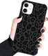 KANGHAR Case for iPhone 11, Black Leopard Design, Tire Texture Non-Slip + Shockproof Rugged TPU Protective Case (6.1