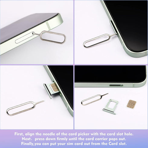 Frienda 30 Packaging 2 Pieces SIM Card Removal Tool SIM Card Tray Eject Pins Opening Removal Tool Cellphone Eject Pin