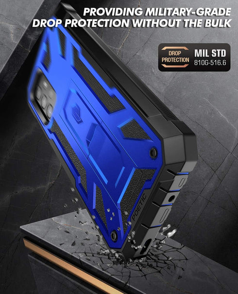 Poetic Spartan Case for Samsung Galaxy A72, Full Body Rugged Shockproof Protective Cover with Built-in Screen Protector