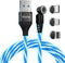 Statik GloBright 360 Magnetic Charging Cable, Light Up Magnetic USB C Charging Cable, Glowing Phone Charger Cord 3FT/1M