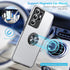 Anqrp Galaxy S21 Ultra Case 5G, 360° Metal Ring Military Grade Protection Phone Case with Heat Dissipation, Silver