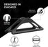 HumanCentric Vertical Laptop Stand (Matte Black) | Adjustable Holder for Apple MacBook, MacBook Pro & Other Laptops