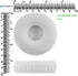 Geekria QuickFit Replacement Ear Pads for Beats Solo Wireless Headphones (White)