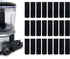 Cable Clams by Wrap-It Storage, 3" Black Cord Organizer for Appliances Strips, Adhesive for Office Organization