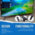 SeDeplacer UN43TU7000F,UN43TU700DF, BE43T(Left: BN96-50854A BN96-50855A),Not 43 inch TV Stand Legs Only Compatible