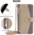 Asuwish iPhone 12 Pro Wallet Case: Gray Flip Cover with Screen Protector, Card Holder, Strap & Stand for Women & Girls.