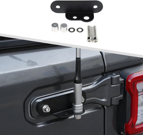 Tailgate Hinge CB Antenna Mount for Jeep Wrangler JL & Unlimited 2018-2023